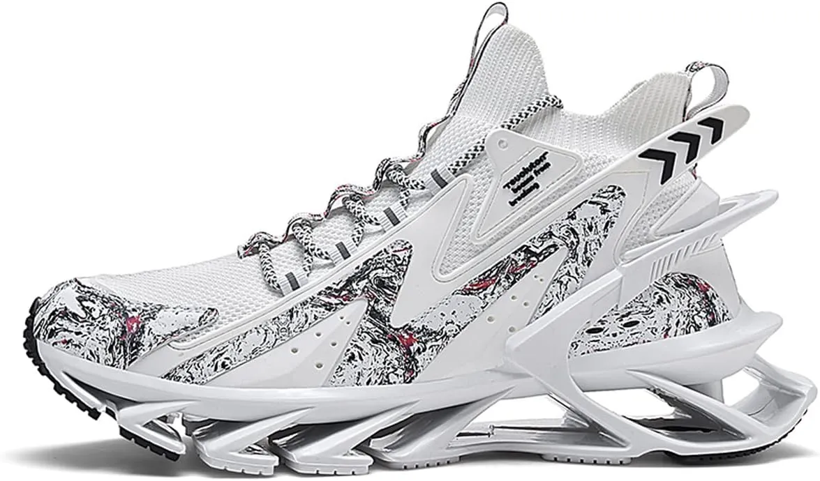 GSIGUL Mens Running Shoes Sports Athletic Fashion Sneakers Lightweight Breathable Mesh Tennis Walking Shoes