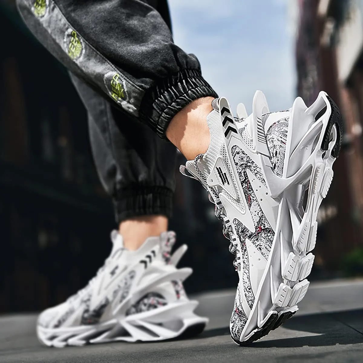 GSIGUL Mens Running Shoes Sports Athletic Fashion Sneakers Lightweight Breathable Mesh Tennis Walking Shoes