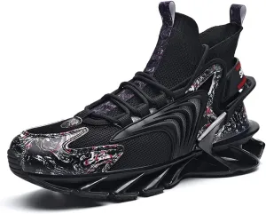 GSIGUL Mens Running Shoes Sports Athletic Fashion Sneakers Lightweight Breathable Mesh Tennis Walking Shoes