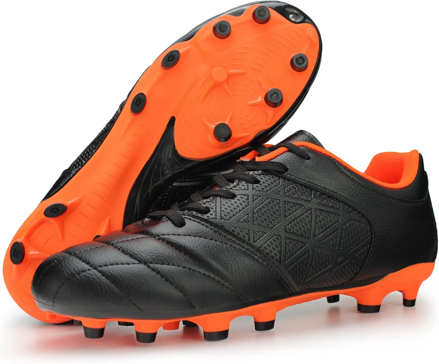 Hawkwell Men's Big Kids Youth Athletic Outdoor Professional Firm Ground Soccer Cleats
