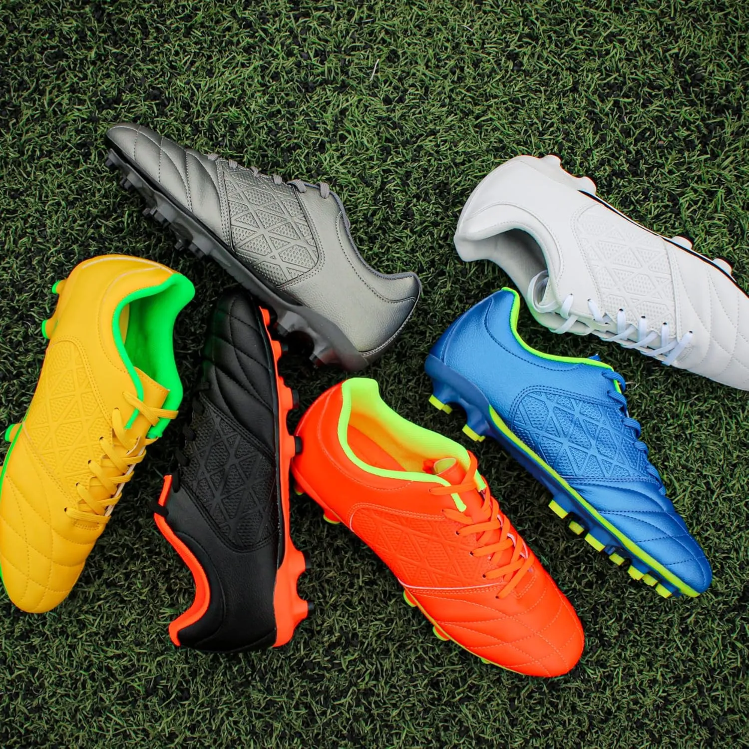 Hawkwell Men's Big Kids Youth Athletic Outdoor Professional Firm Ground Soccer Cleats