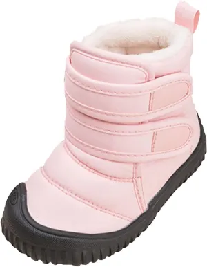 Insulated Snow Shoes For Boy Winter Walking Shoes For Baby Non Slip Ankle Boots Waterproof Plush Lined Hiking Boots