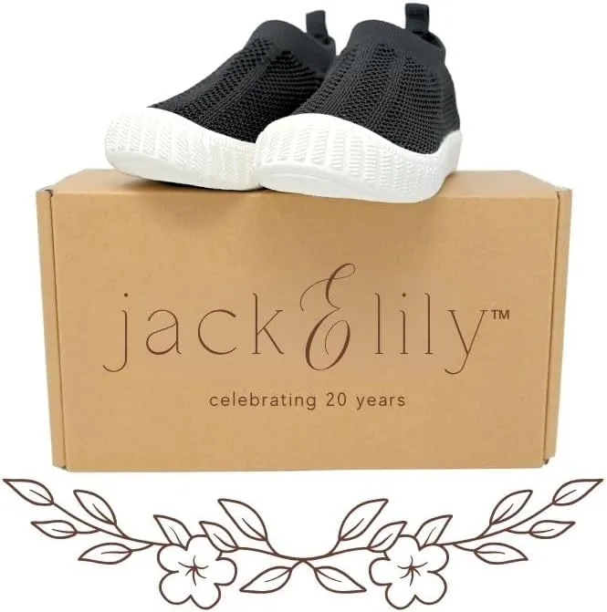 Jack & Lily Baby, Toddler & Kids Walking Shoes  Non-Slip, Washable Slip-On Sneakers for Boys & Girls  Indoor & Outdoor Use