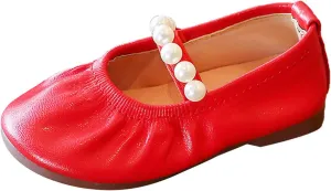 Jelly Sandals Toddler Pearl Girl Dress Shoes Girl Ballet Flats Party School Shoes Wedding Slipper Kids Girls