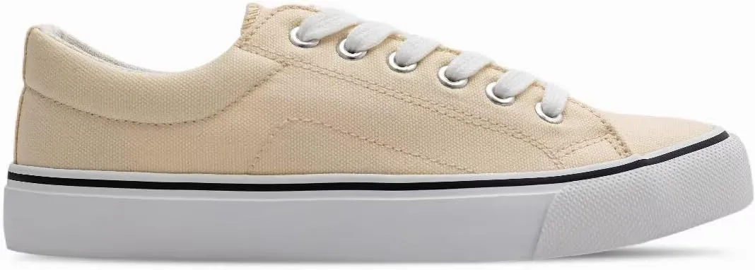JUDIS Women's Lace Up Low Top Canvas Shoes Fashion Casual Sneakers