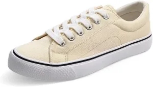 JUDIS Women's Lace Up Low Top Canvas Shoes Fashion Casual Sneakers