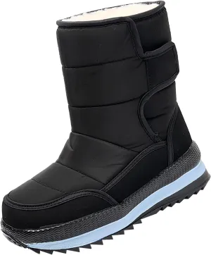 Kids 𝐖aterproof Snow Boots Girls Boys Toddlers Insulated Warm Fleece Lined Girls Boys Toddler Winter Size 10 Snow Boots