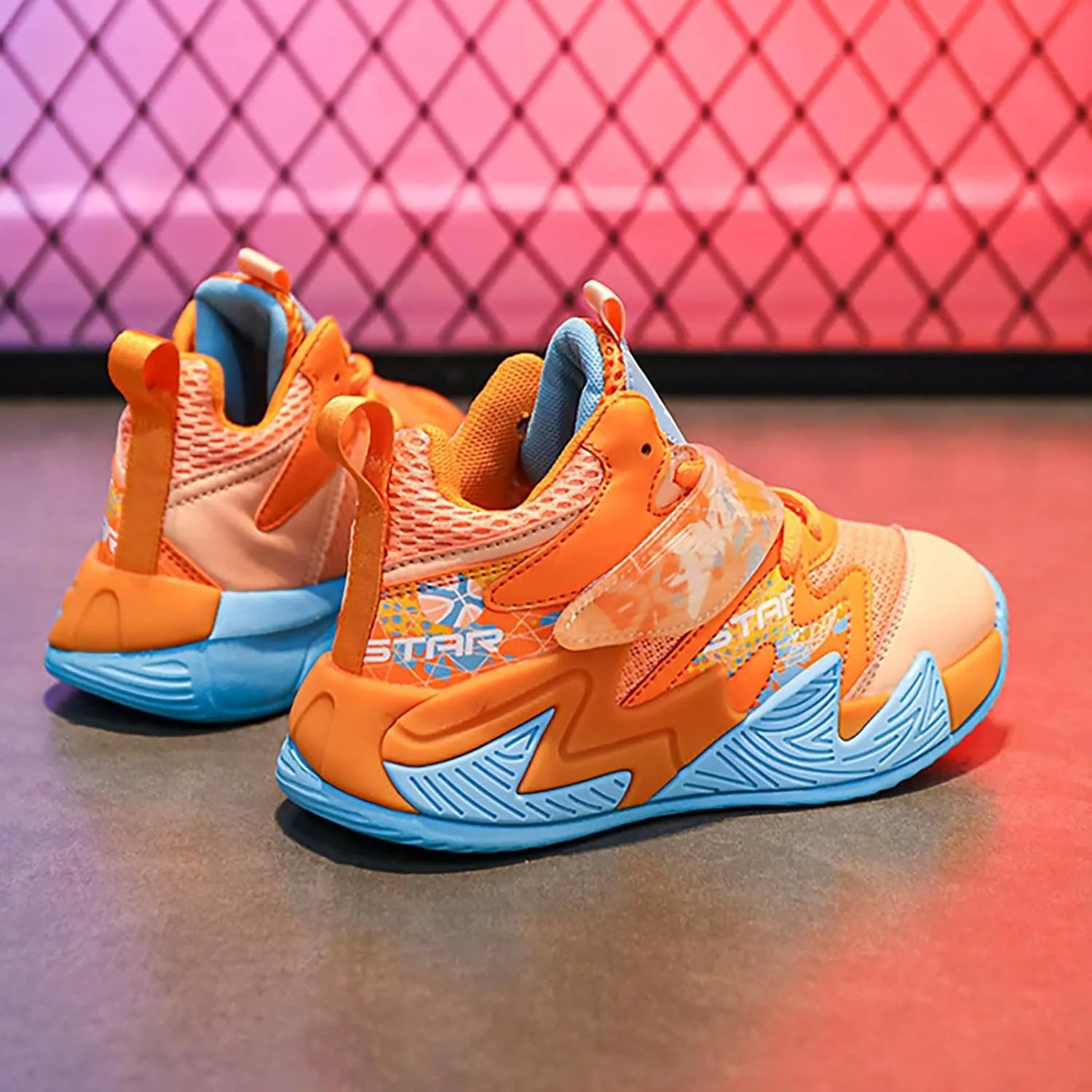 Kids Basketball Shoes Boys Girls Lightweight Breathable Sports Sneakers Outdoor School Trainers for Big Kids Youth