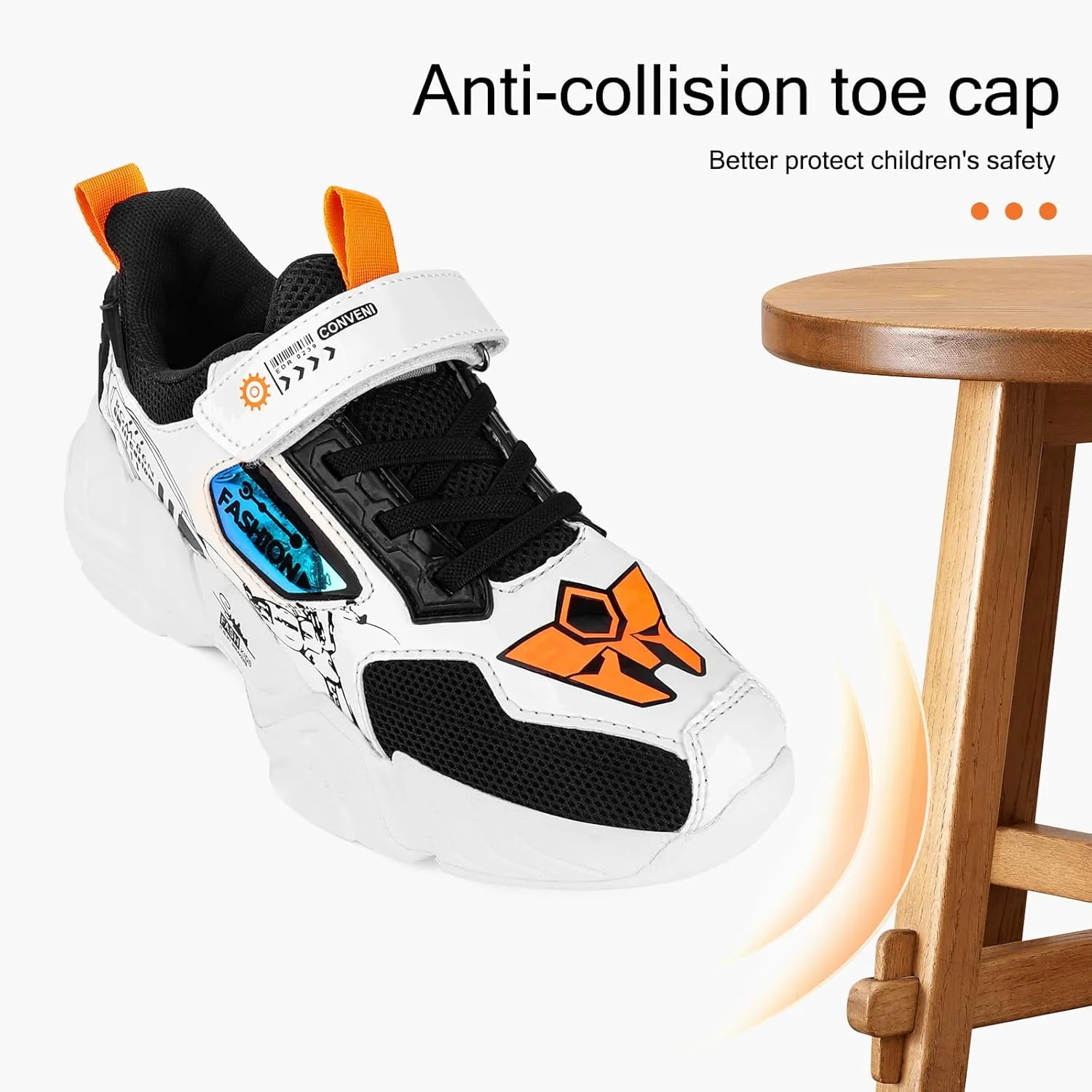 Kids Boys Sports Shoes Casual Shoes Mesh Breathable Trend Fashion Children's Basketball Shoes Sports Running Shoes