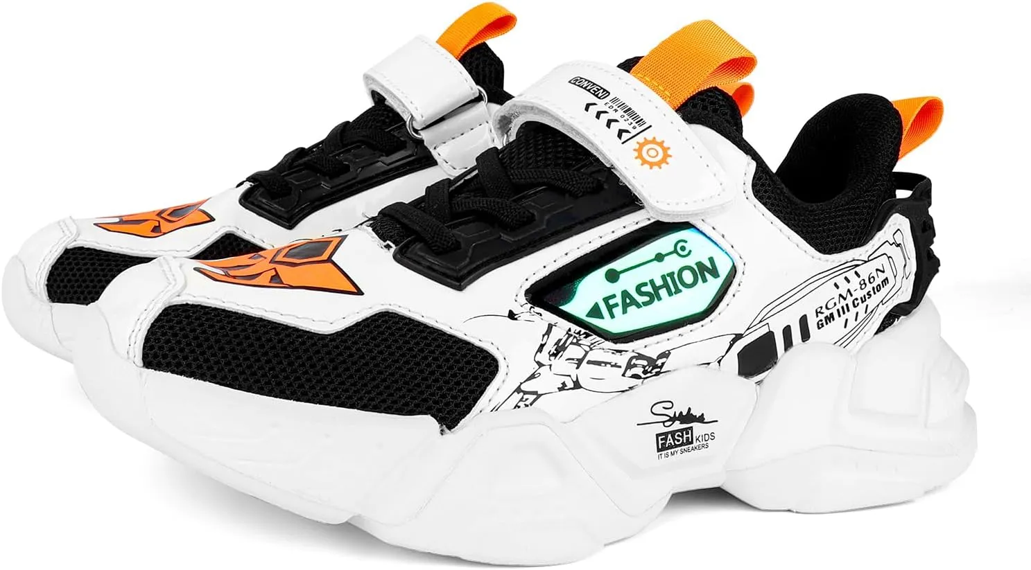 Kids Boys Sports Shoes Casual Shoes Mesh Breathable Trend Fashion Children's Basketball Shoes Sports Running Shoes