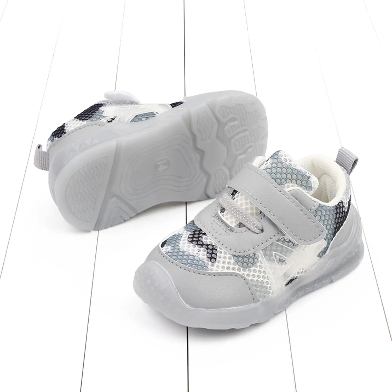 Kids Casual Slip Shoes Boys and Girls Children Breathable Hook Loop Non Slip Soft Sole Boys Sneaker