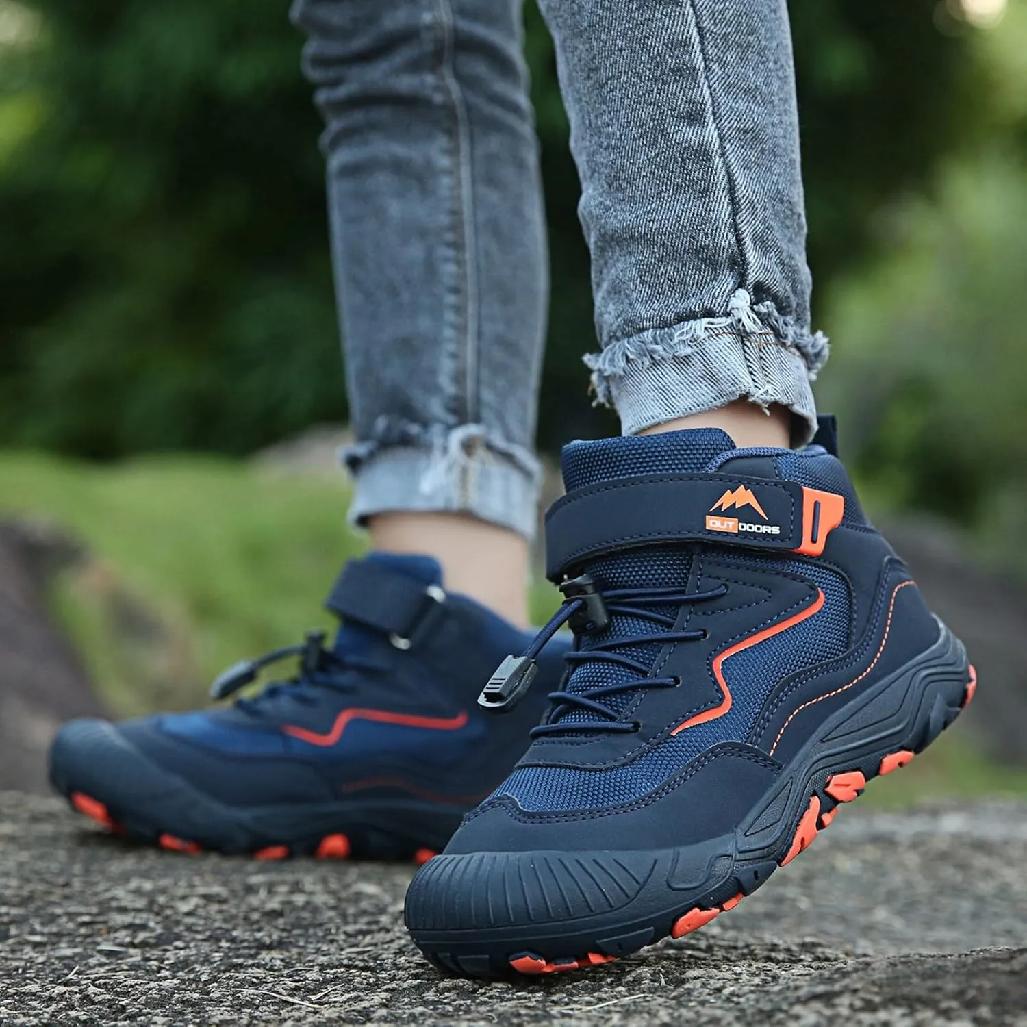 Kids Shoes Boys Girls High Top Sneaker Lace-Up Walking Causal Tennis Shoes Hiking Outdoor Ankle Booties Little/Big Kid