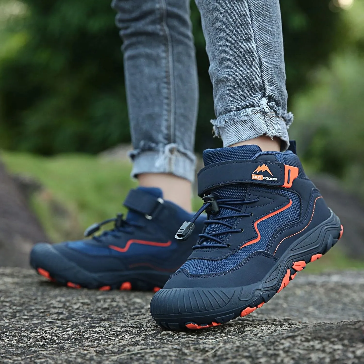 Kids Shoes Boys Girls High Top Sneaker Lace-Up Walking Causal Tennis Shoes Hiking Outdoor Ankle Booties Little/Big Kid