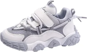Kids Sneakers Boys Girls Lace-up Tennis Shoes Unisex-Child Lightweight Breathable Walking Running Tennie Shoes