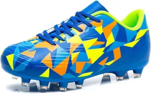 Kids Soccer Cleats Boys Girls Youth Football Cleats for Boys Girls Athletic Outdoor Soccer Shoes Lightweight Teenager Unisex Training Football Shoes for Little and Big Kid