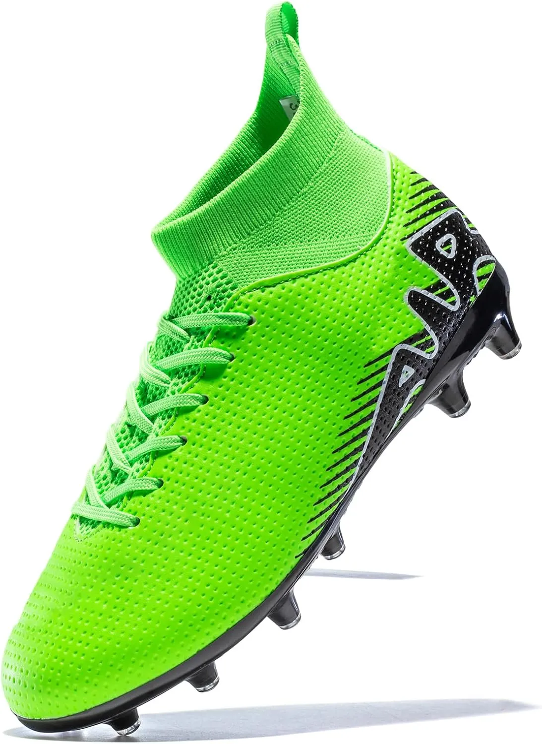 Kids Soccer Shoes-Firm Ground Soccer Cleats Boys Girls Athletic Outdoor Indoor