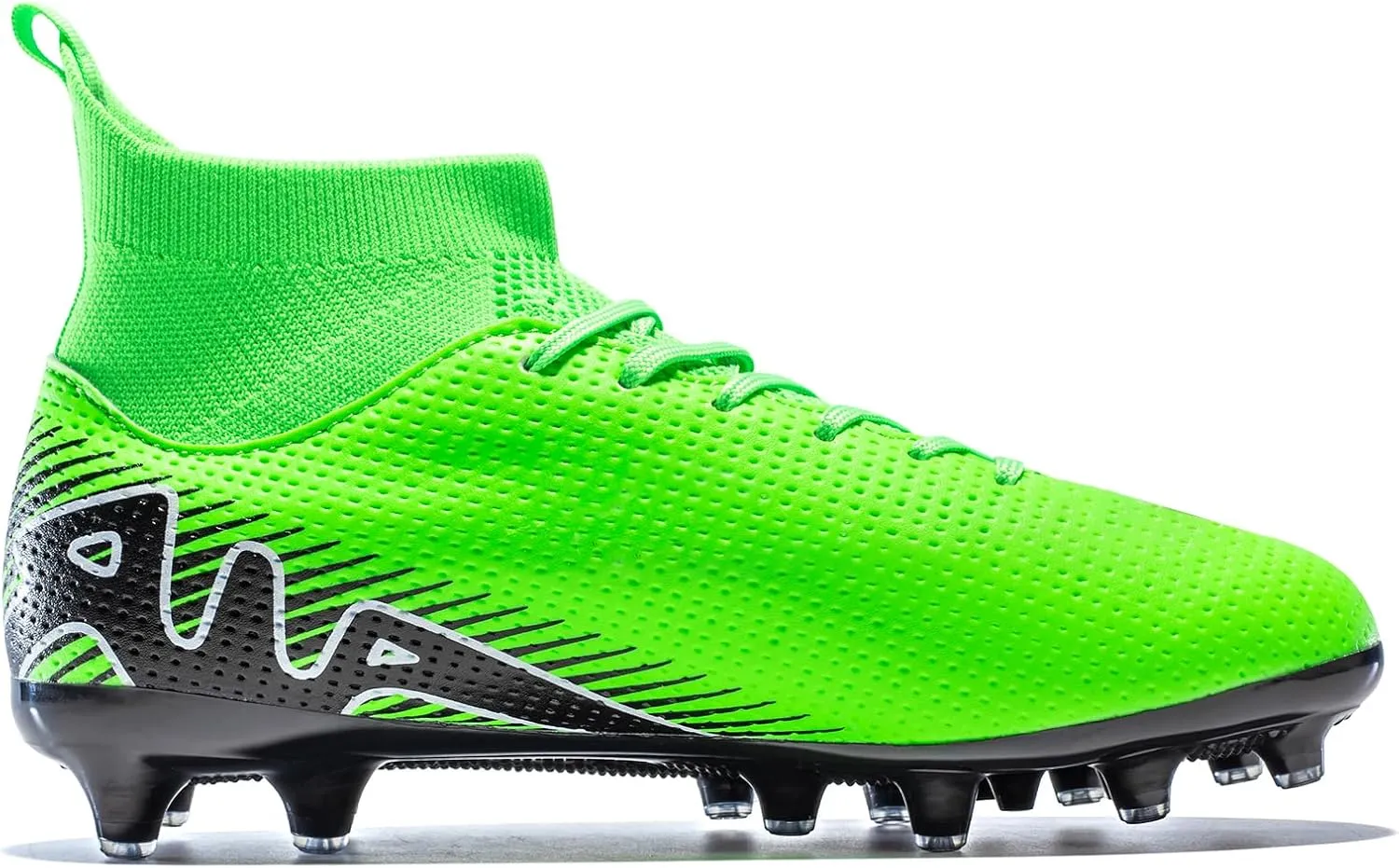 Kids Soccer Shoes-Firm Ground Soccer Cleats Boys Girls Athletic Outdoor Indoor