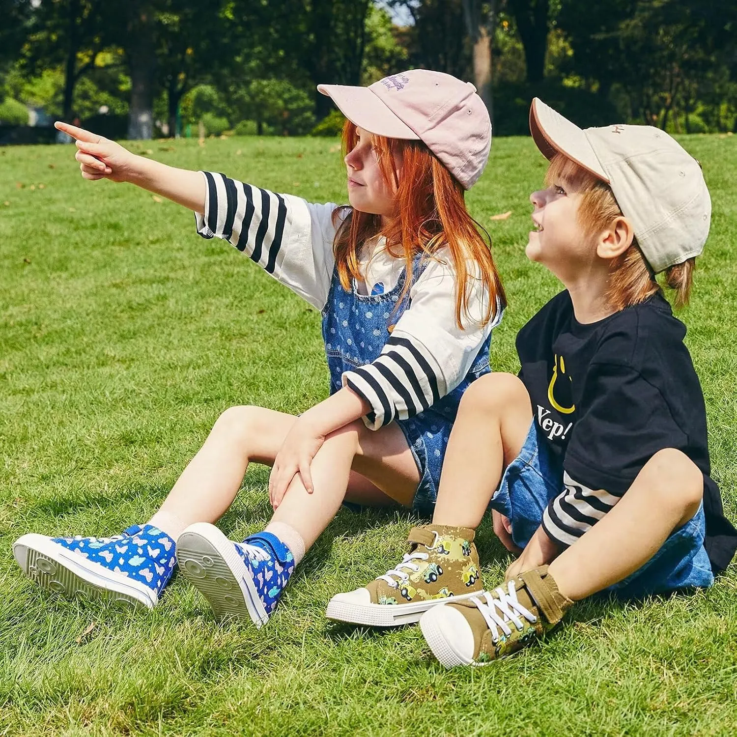 Kids Toddler Sneakers Girls Boys High Top Canvas Shoes Unisex-Child Casual Shoes