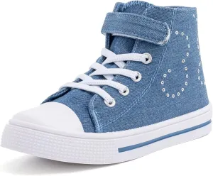 Kids Toddler Sneakers Girls Boys High Top Canvas Shoes Unisex-Child Casual Shoes