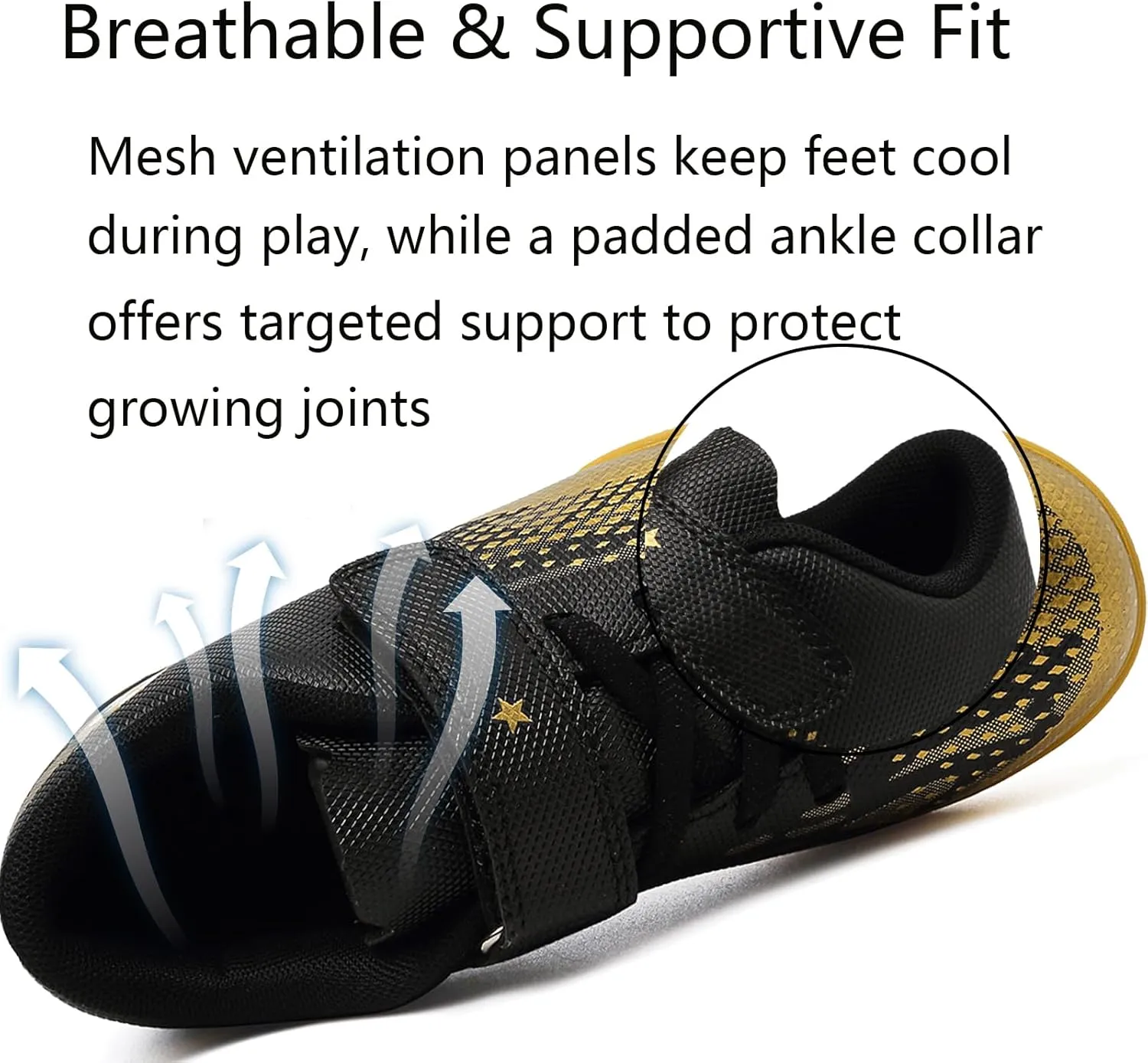 Kids Turf Soccer Shoes Boys Girls Youth Indoor Outdoor Soccer Cleats Football Shoes (Toddler/Little Kid/Big Kid)