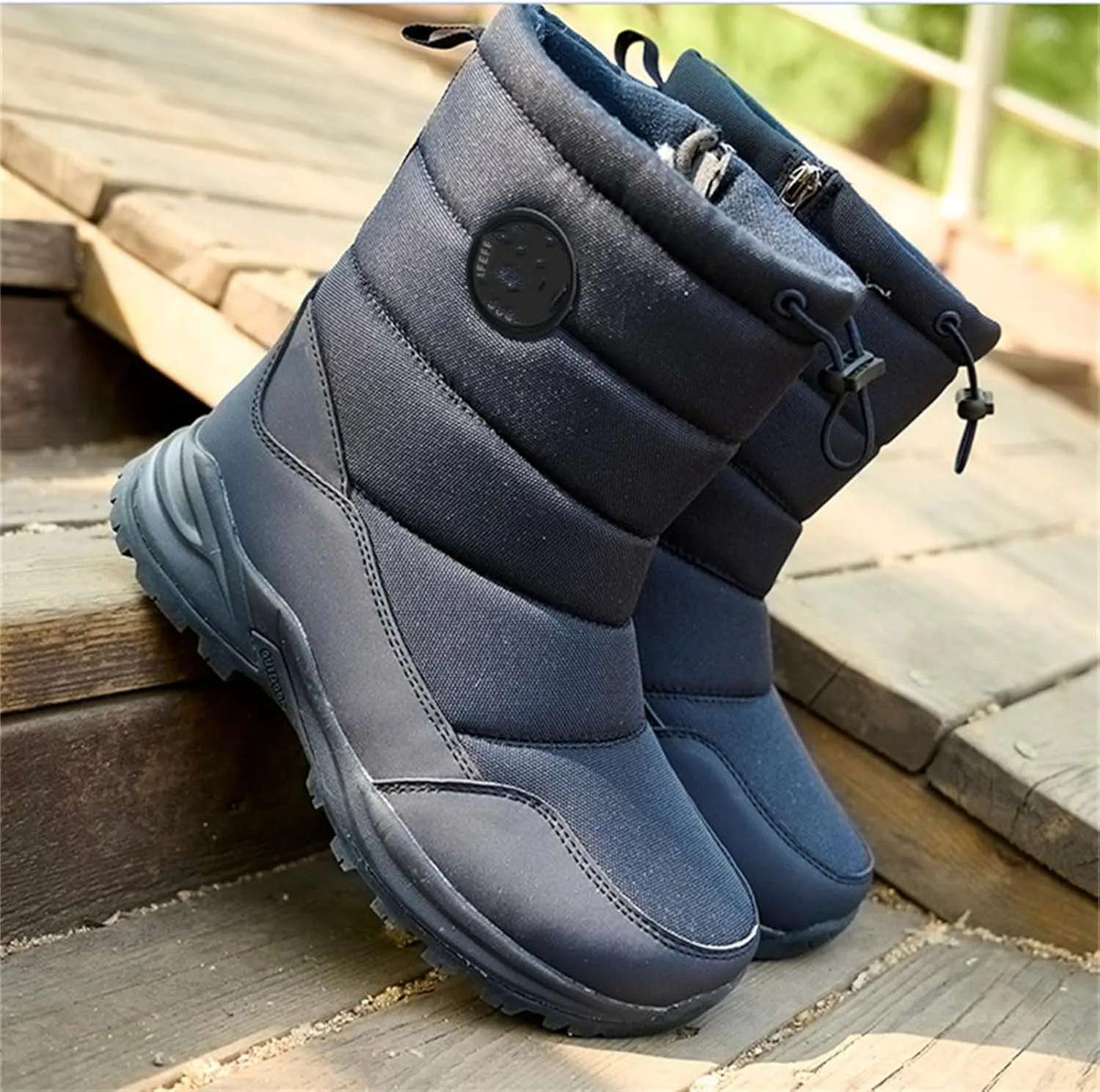 Ladmiple Winter Boots For Women Waterproof Snow Cute Ankle Booties Warm Lining Comfortable Non Slip Outdoor Walking Shoes