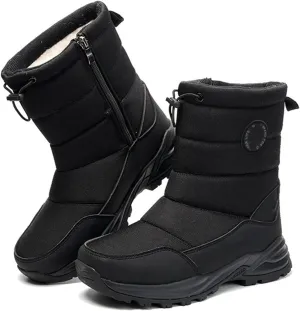 Ladmiple Winter Boots For Women Waterproof Snow Cute Ankle Booties Warm Lining Comfortable Non Slip Outdoor Walking Shoes