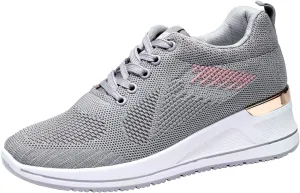 Leisure Shoes Outdoor Wedge Women Running Mesh Shoes Breathable Trainer Fitness Casual Sport Womens Shoes Walking