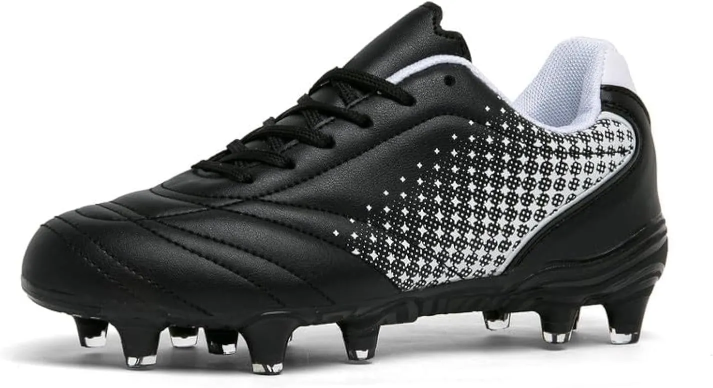 LIZRHA Soccer Shoes for Boys Girls Soccer Cleats Boys Girls Kids Athletic Outdoor Football Shoes Youth Football Cleats Outdoor & Indoor Soccer Shoes Lightweight, Running & Training for Students
