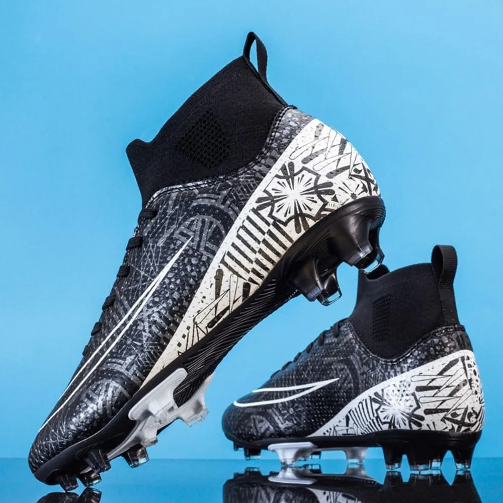 Maylrvjv Men's Soccer Cleats Football Shoes Comfortable Indoor and Outdoor Training Sports Sneakers