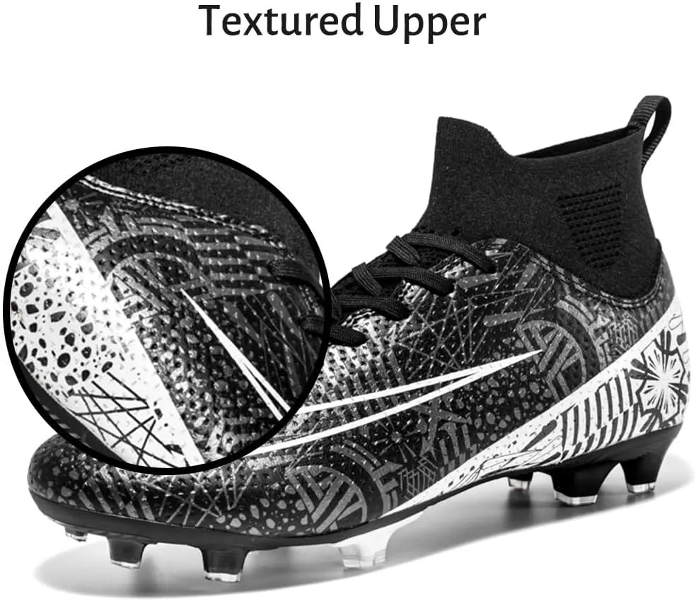 Maylrvjv Men's Soccer Cleats Football Shoes Comfortable Indoor and Outdoor Training Sports Sneakers