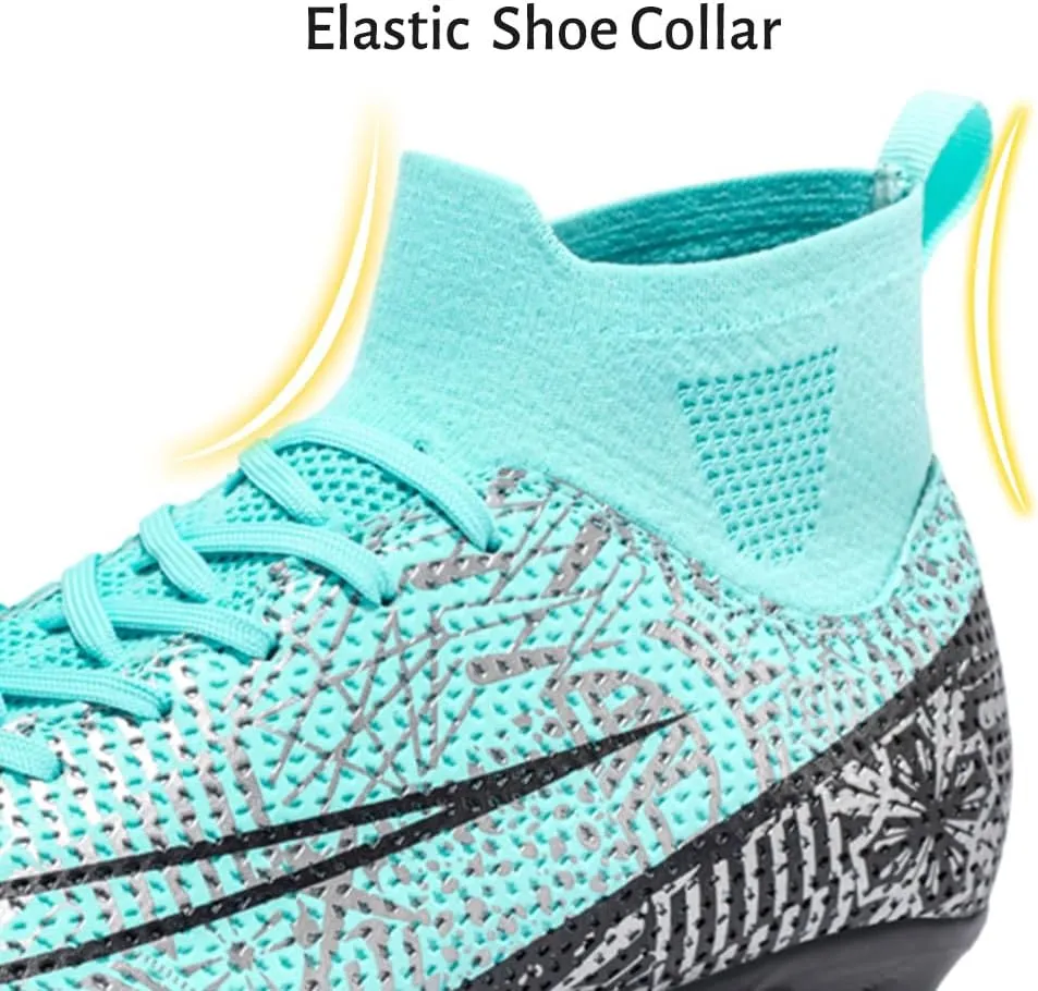 Maylrvjv Men's Soccer Cleats Football Shoes Comfortable Indoor and Outdoor Training Sports Sneakers