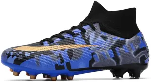 Maylrvjv Men's Soccer Cleats Football Shoes Comfortable Indoor and Outdoor Training Sports Sneakers
