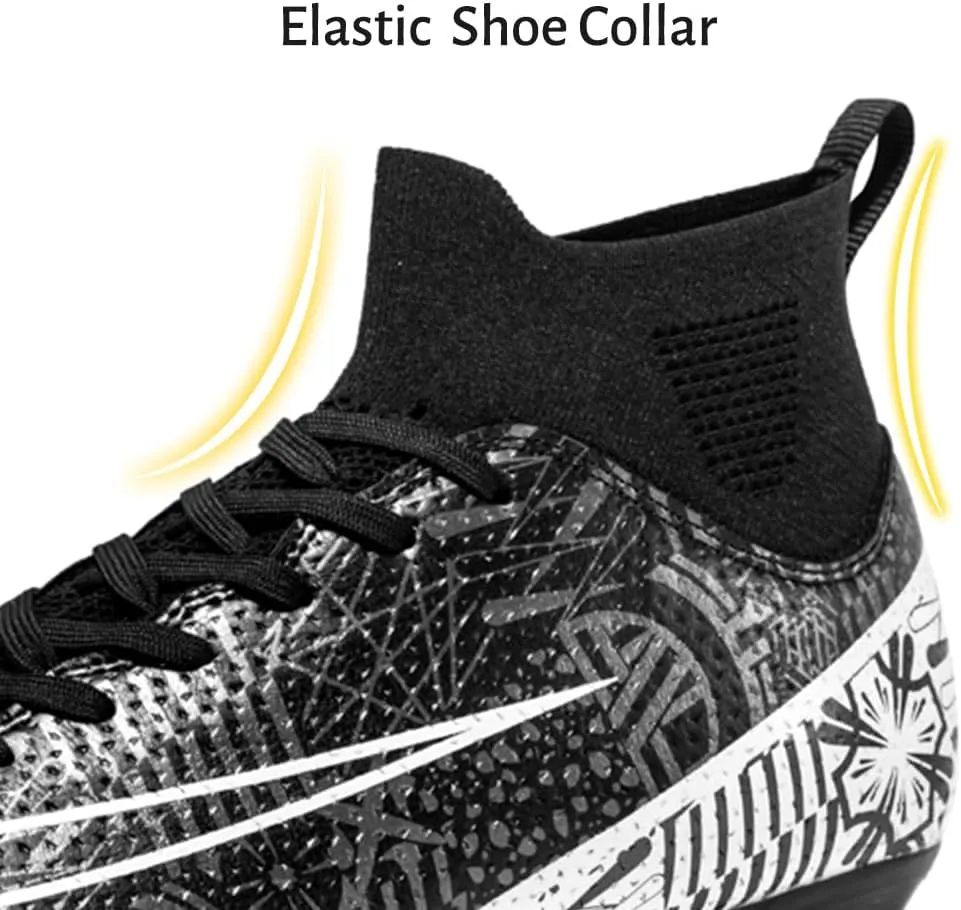 Maylrvjv Men's Soccer Cleats Football Shoes Comfortable Indoor and Outdoor Training Sports Sneakers