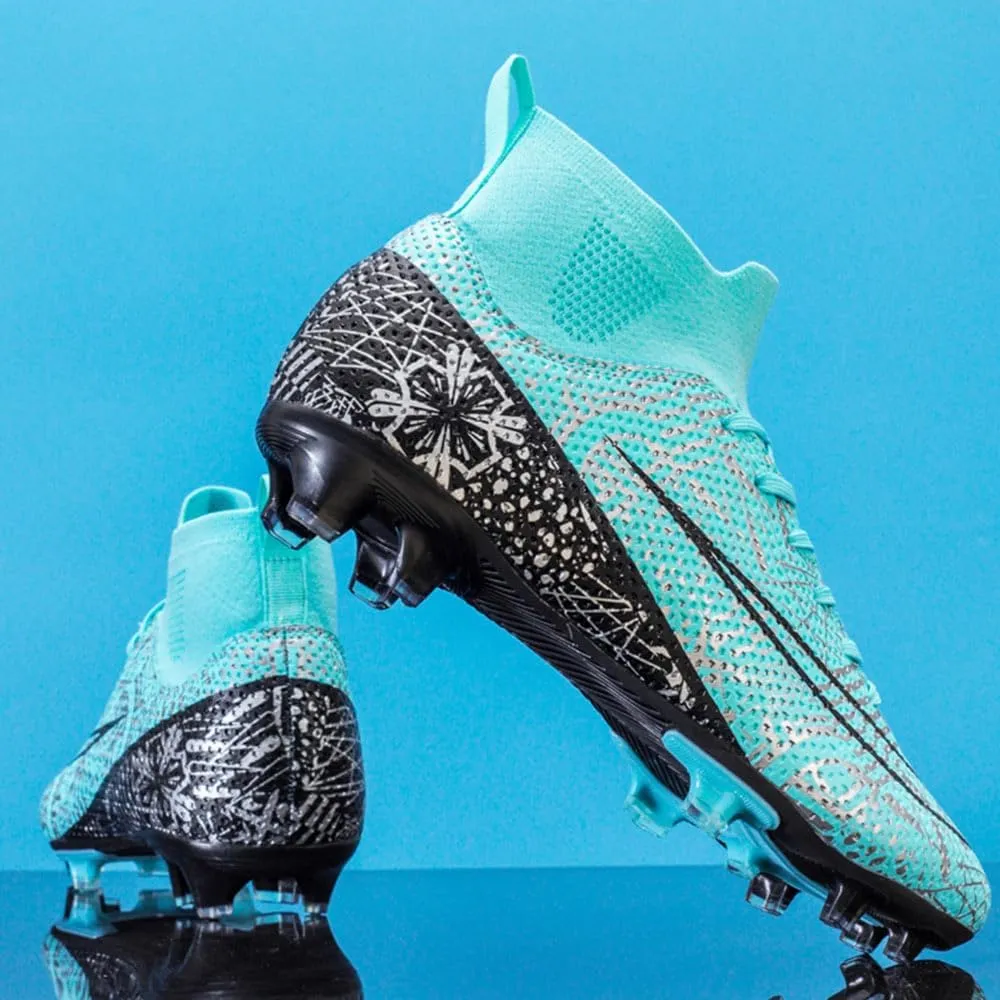 Maylrvjv Men's Soccer Cleats Football Shoes Comfortable Indoor and Outdoor Training Sports Sneakers