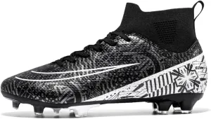 Maylrvjv Men's Soccer Cleats Football Shoes Comfortable Indoor and Outdoor Training Sports Sneakers