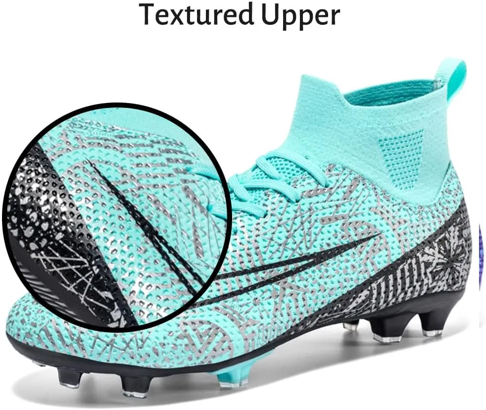 Maylrvjv Men's Soccer Cleats Football Shoes Comfortable Indoor and Outdoor Training Sports Sneakers