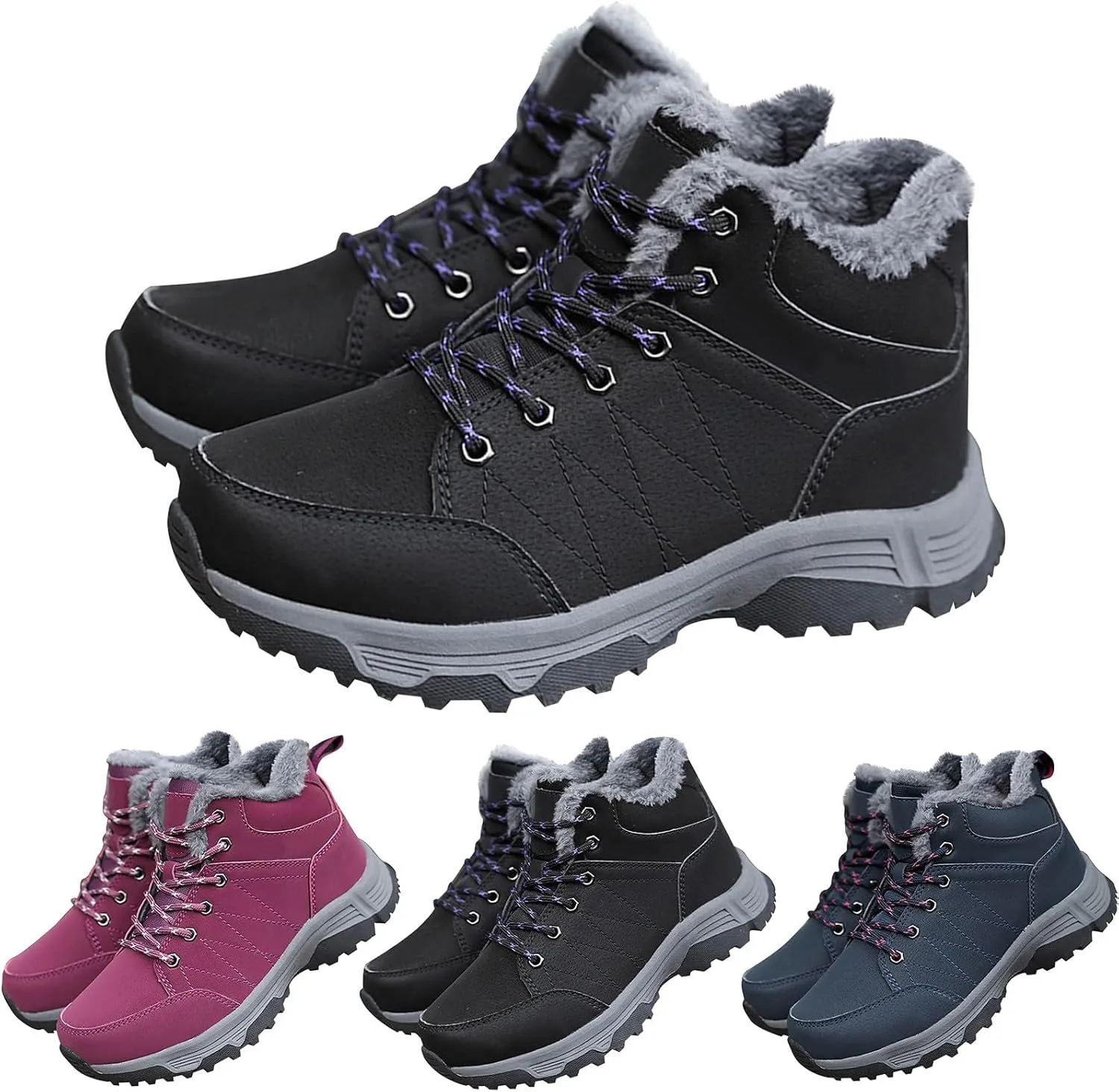 Men Work Boots Composite Toe Hiking Sneakers Ankle Booties Womens Working Shoes Non-Slip Platform Shoes Composite Toe Botas Hike Grounded Footwear