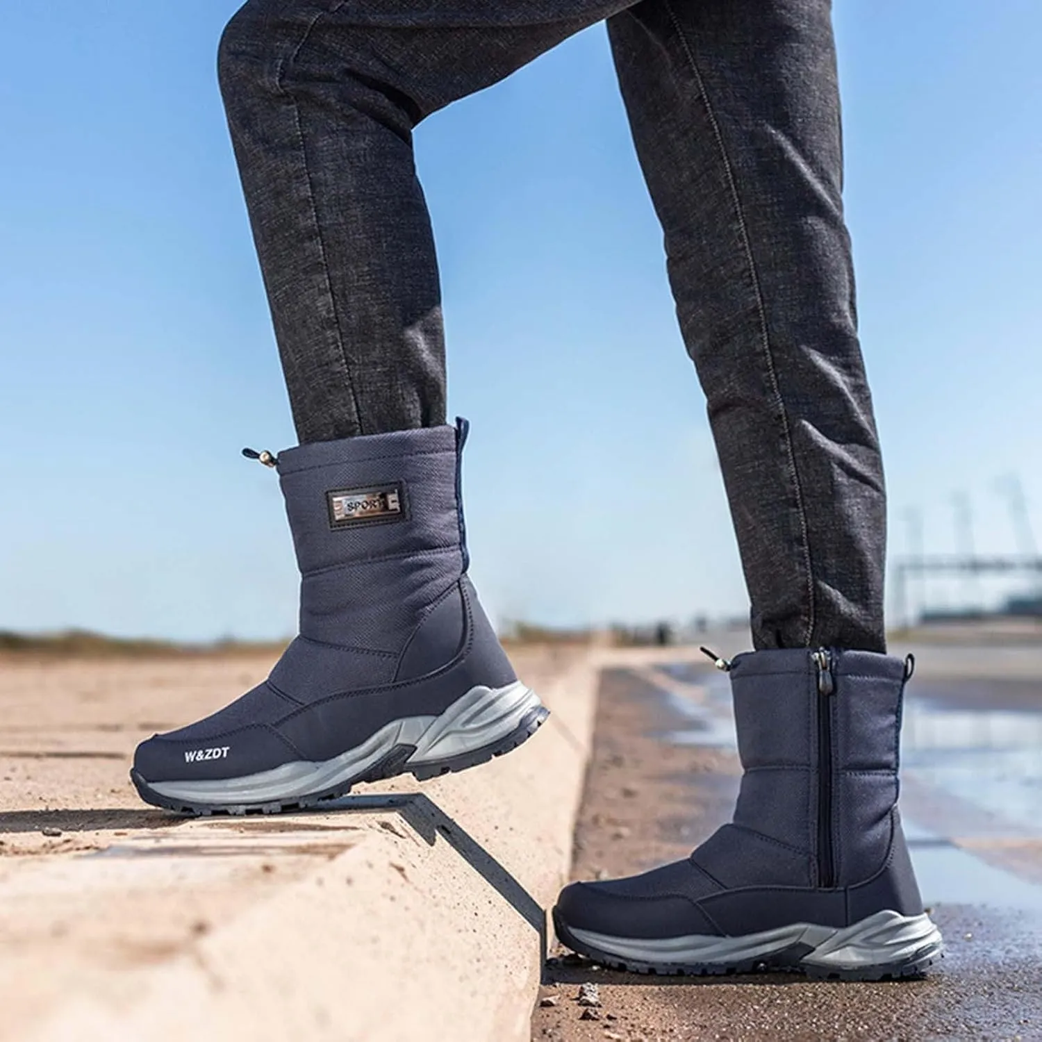Men Work Boots Composite Toe Hiking Sneakers Ankle Ladies Women's Workout Shoes Soft Toe Platform Shoes Slip Resistant Safety Hike Grounded Footwear