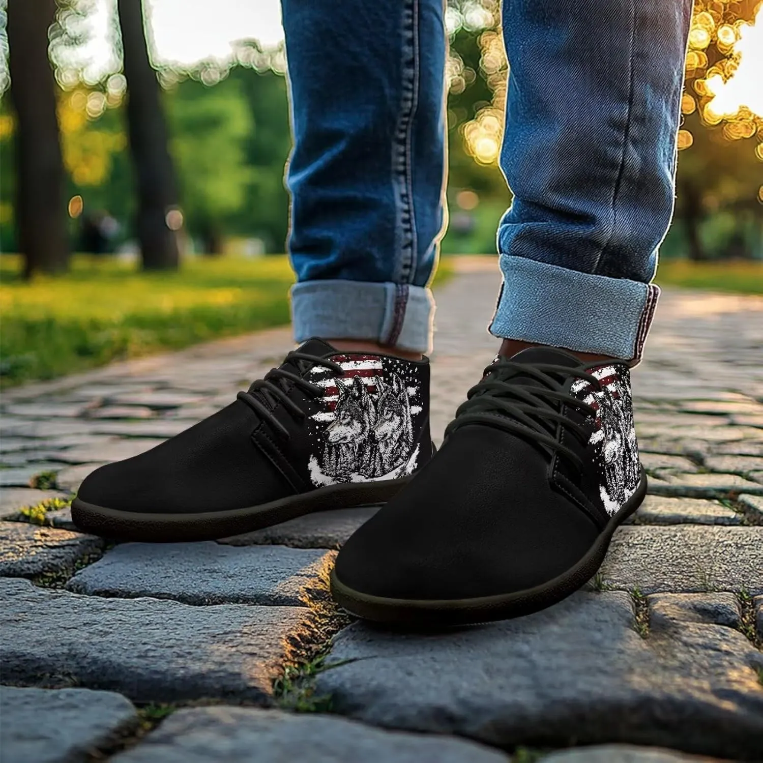 Mens Barefoot Shoes Hiking Shoes Waterproof Wide Toe Box Shoes for Men