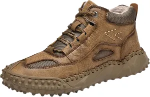 Men's Casual Chukka Boot Hiking Boots Snow Boots Single Shoes Sneakers Leather Boots Fleece Lined Warm Shoes