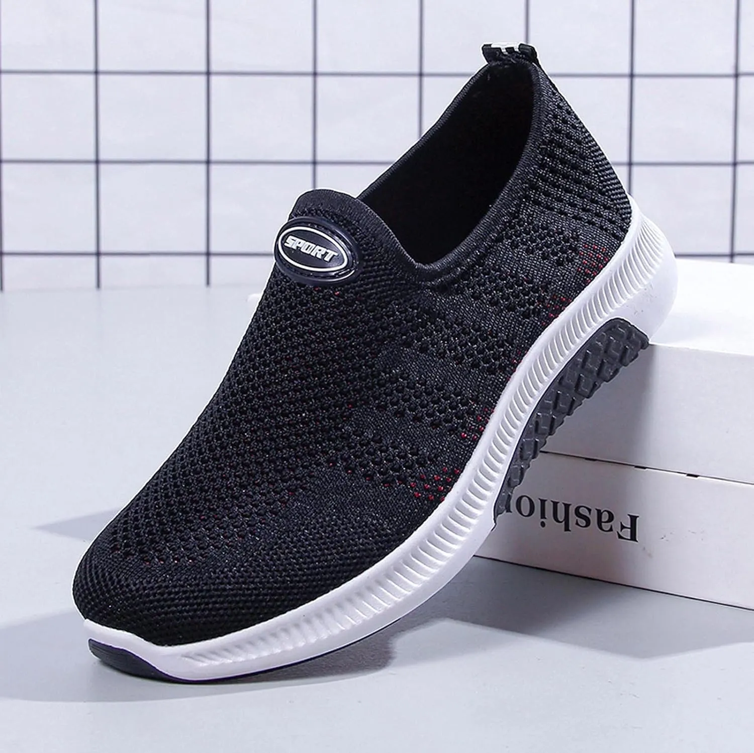 Men's Casual Slip-on Loafers Womens Fashion Sneakers Gym Shoes Men Wide Toe Box Trendy Casual Platform Loafers for Women Slip On Sneakers Men