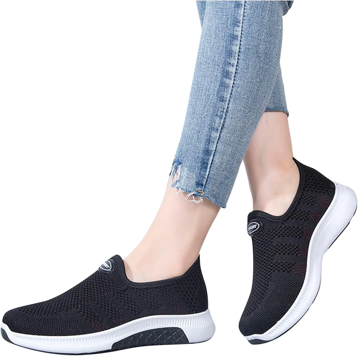 Men's Casual Slip-on Loafers Womens Fashion Sneakers Gym Shoes Men Wide Toe Box Trendy Casual Platform Loafers for Women Slip On Sneakers Men