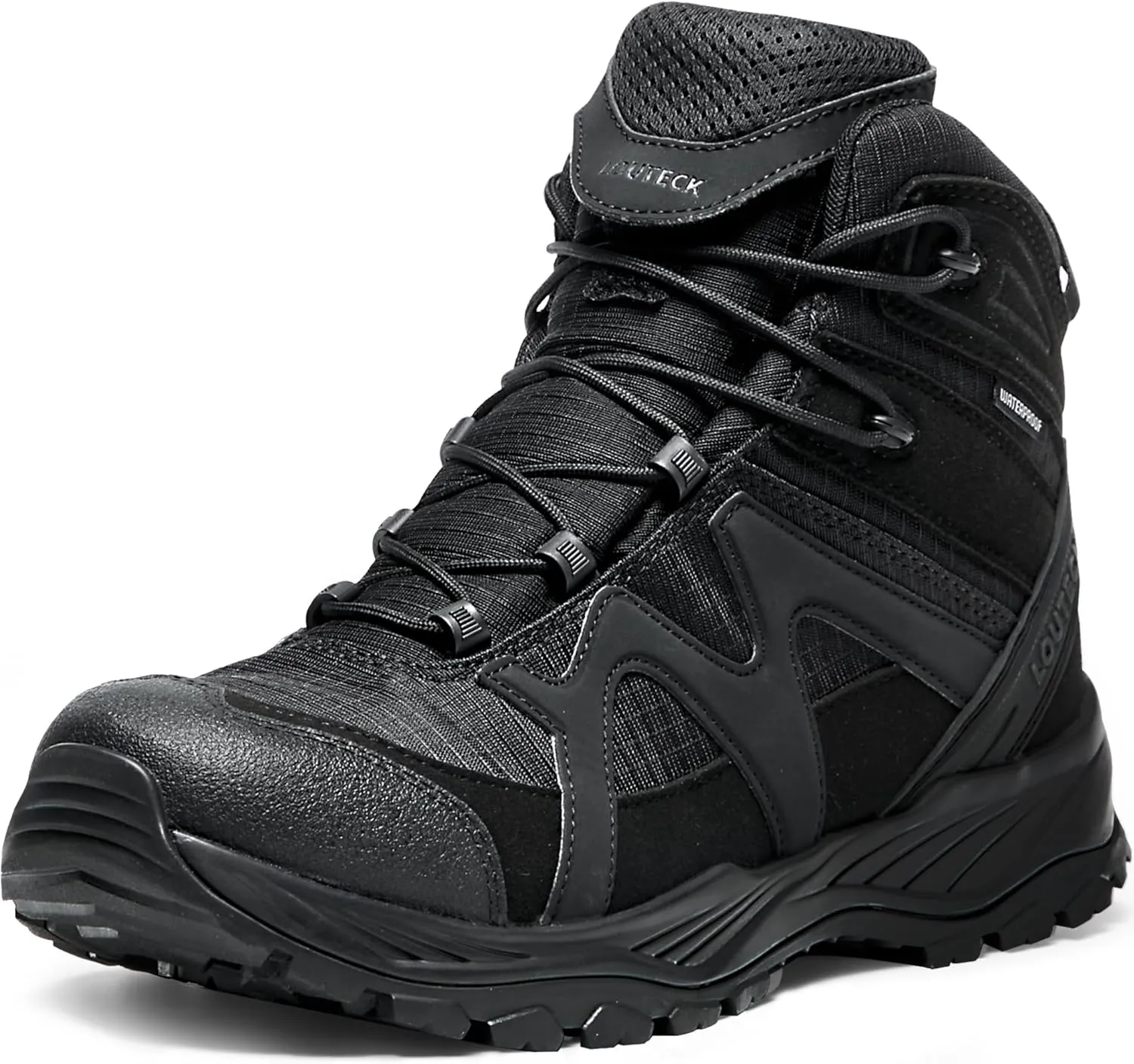 Men's Military & Tactical Boots  Waterproof & Comfortable Black Boots for Men, Perfect for Work, EMS, Hiking, and Combat