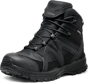 Men's Military & Tactical Boots  Waterproof & Comfortable Black Boots for Men, Perfect for Work, EMS, Hiking, and Combat
