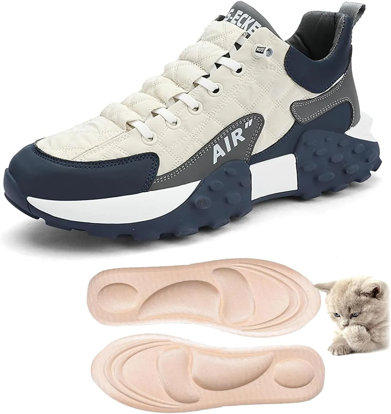 Men's Orthopedic Comfort Sneaker 2024, Mens Orthopedic Shoes Casual Slip on Trainers Non-Slip Basketball Shoes