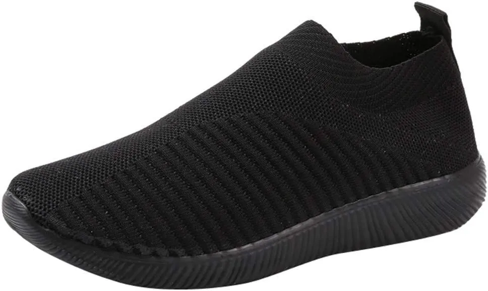 Mens Slip On Sneakers Slip On Shoes for Men Mens Casual Sneakers Lightweight Round Toe Flats Comfortable Womens Loafers Wide Width White Sneakers for Women