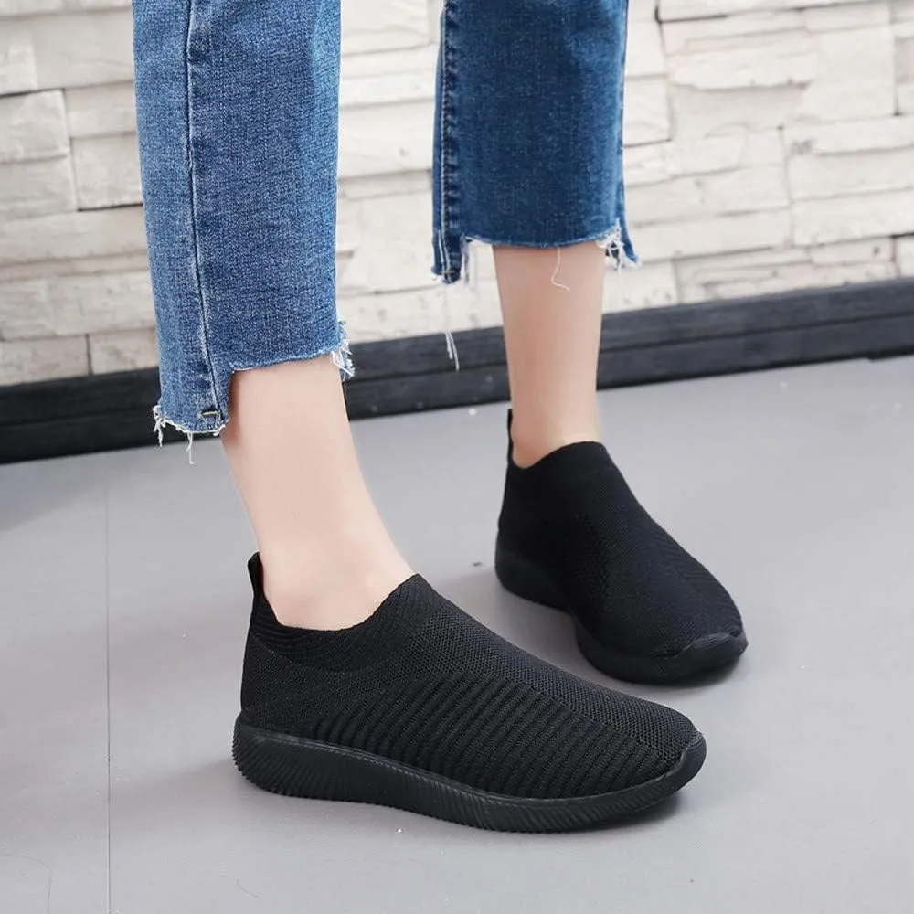 Mens Slip On Sneakers Slip On Shoes for Men Mens Casual Sneakers Lightweight Round Toe Flats Comfortable Womens Loafers Wide Width White Sneakers for Women