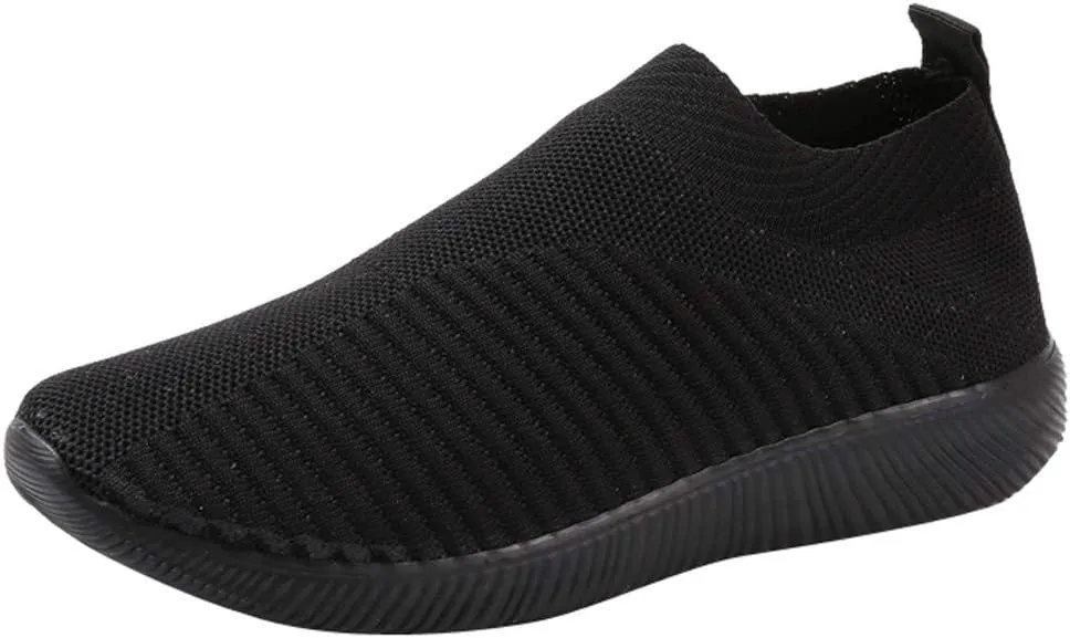 Mens Slip On Sneakers Slip On Shoes for Men Mens Casual Sneakers Lightweight Round Toe Flats Comfortable Womens Loafers Wide Width White Sneakers for Women
