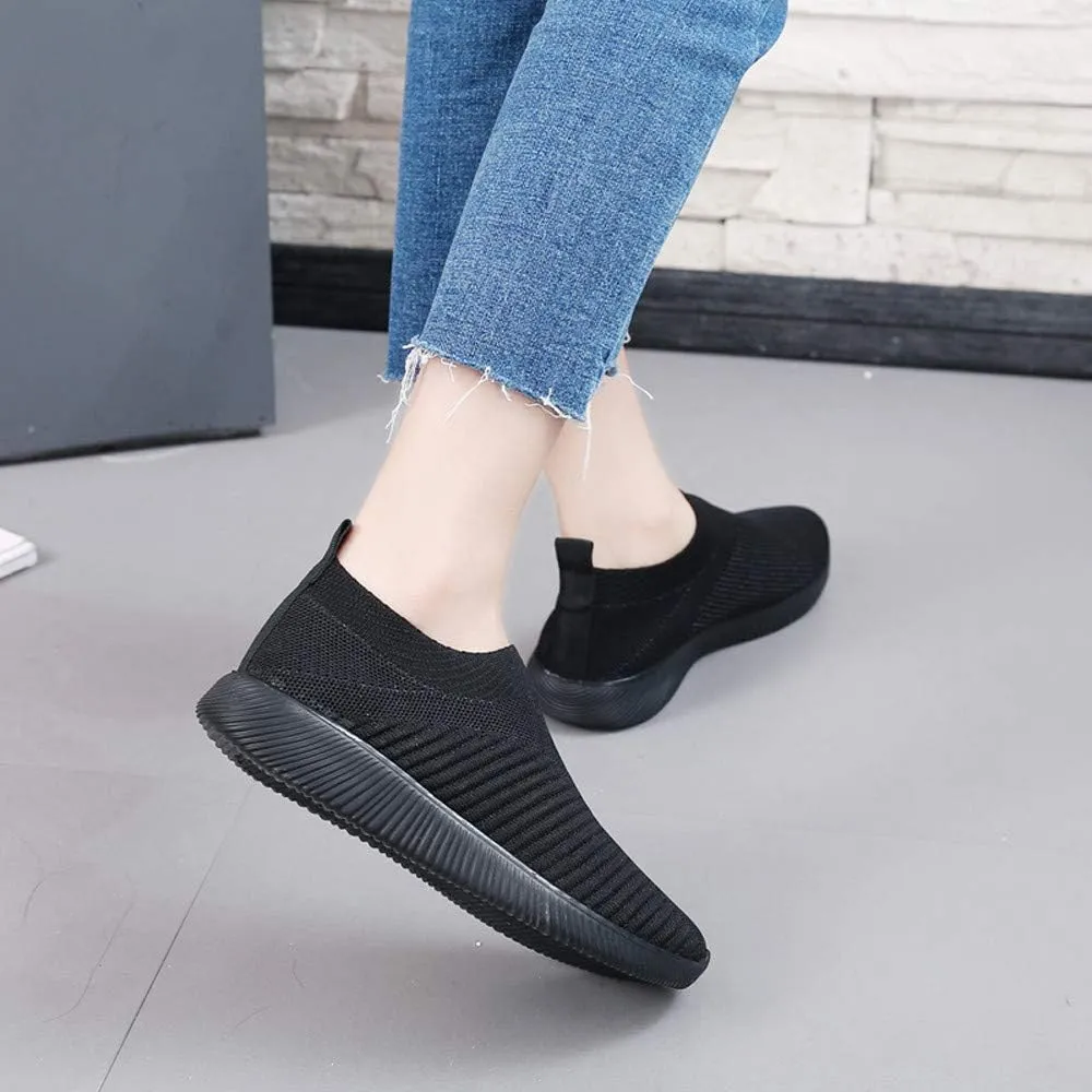 Mens Slip On Sneakers Slip On Shoes for Men Mens Casual Sneakers Lightweight Round Toe Flats Comfortable Womens Loafers Wide Width White Sneakers for Women