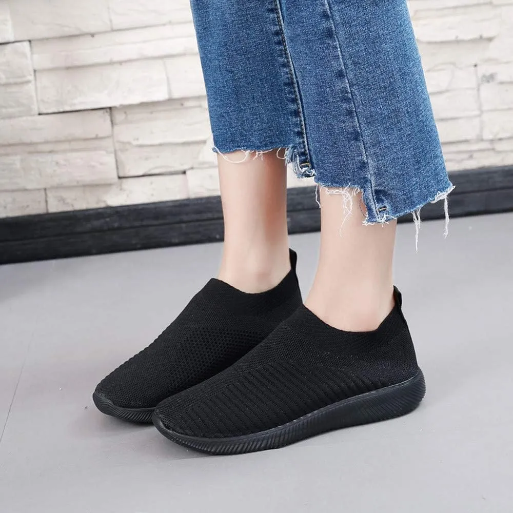 Mens Slip On Sneakers Slip On Shoes for Men Mens Casual Sneakers Lightweight Round Toe Flats Comfortable Womens Loafers Wide Width White Sneakers for Women